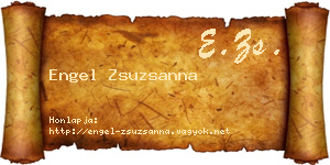 Engel Zsuzsanna névjegykártya